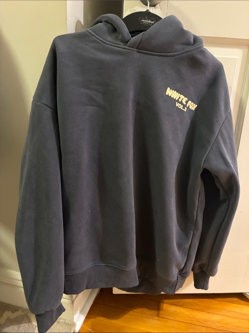 White Fox xs/s Blue w off white color logo branding